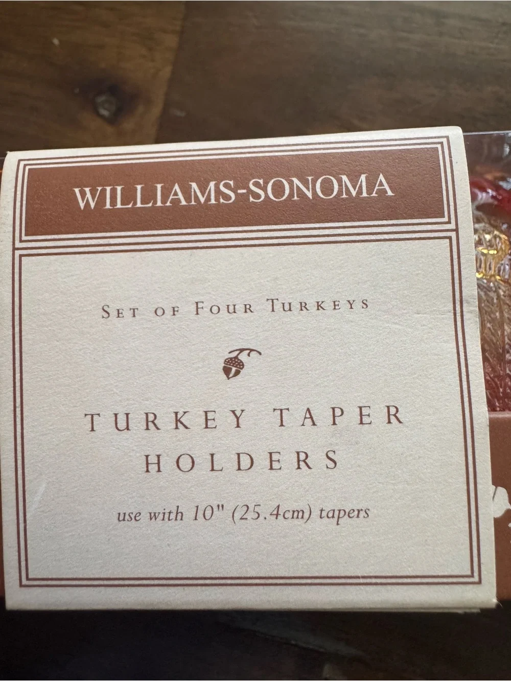 Williams Sonoma Amber Glass Taper Holders - Amber Orange Set